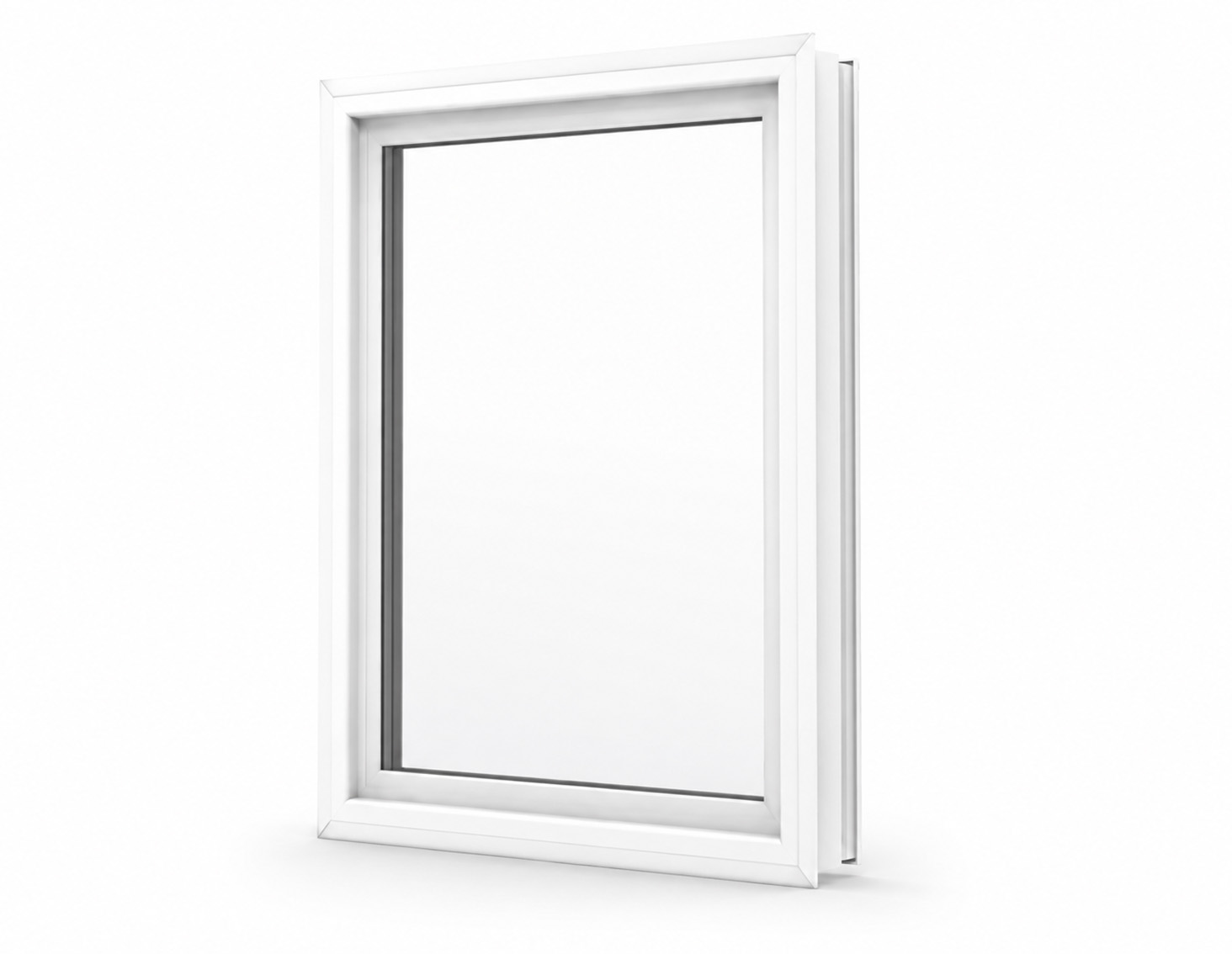 Large fixed picture window with architectural glass